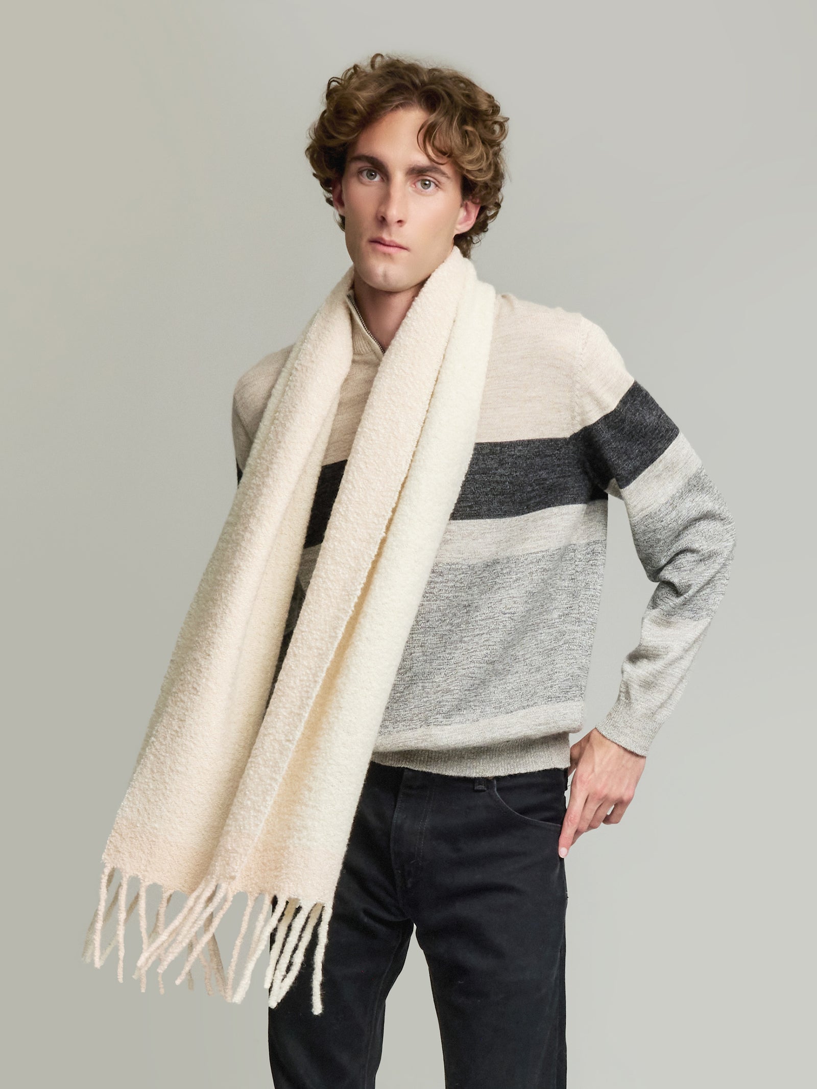Yanapi Scarf Baby Alpaca Color Beige