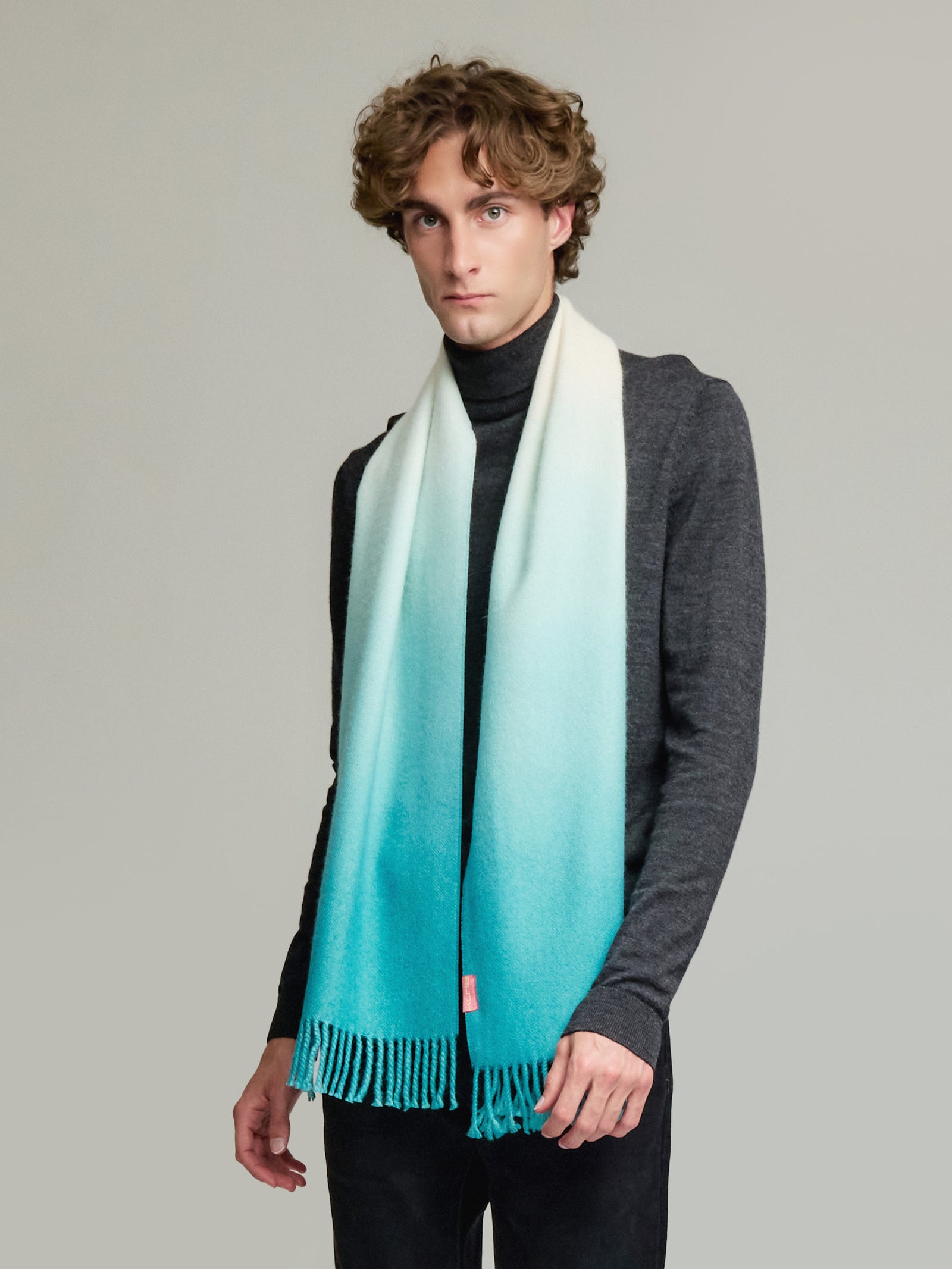 Yemi Scarf Baby Alpaca Color Green