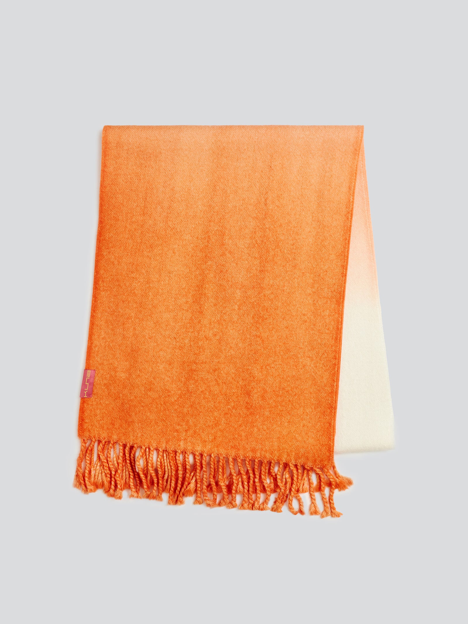 Fular Yemi de Baby Alpaca Color Naranja