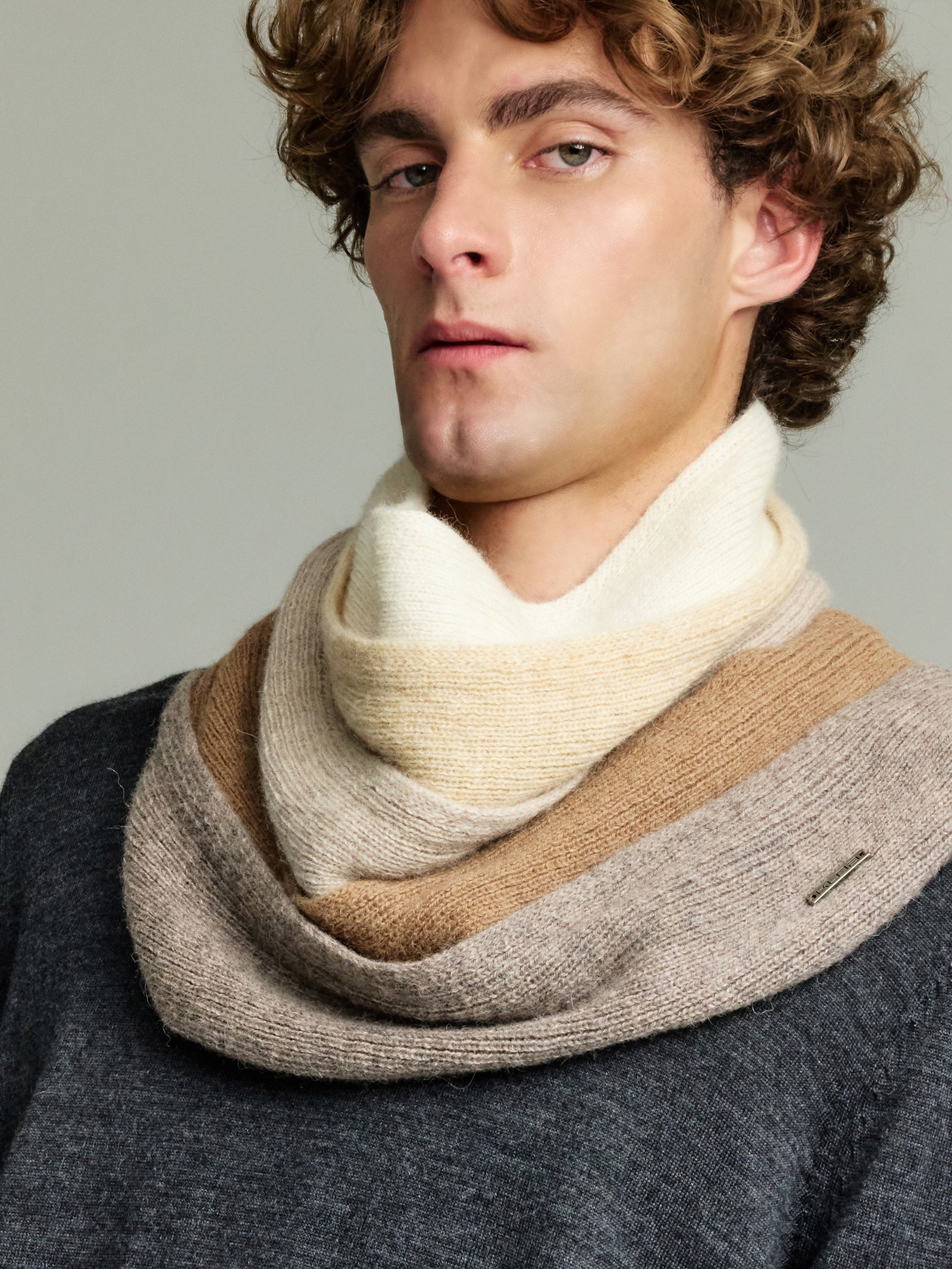 Tzar Scarf Baby Alpaca Color Beige