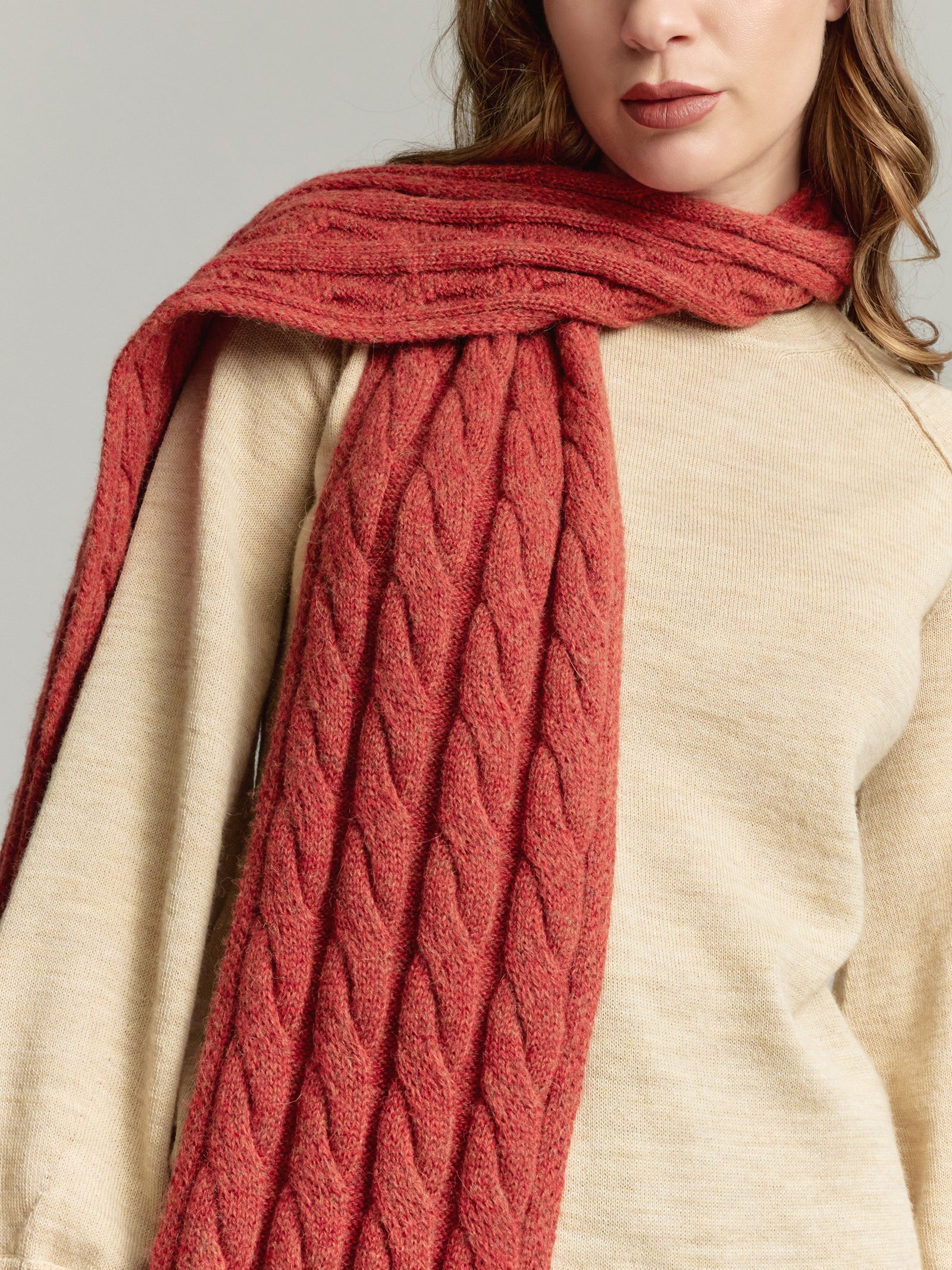 Yarela Scarf Baby Alpaca Color Orange