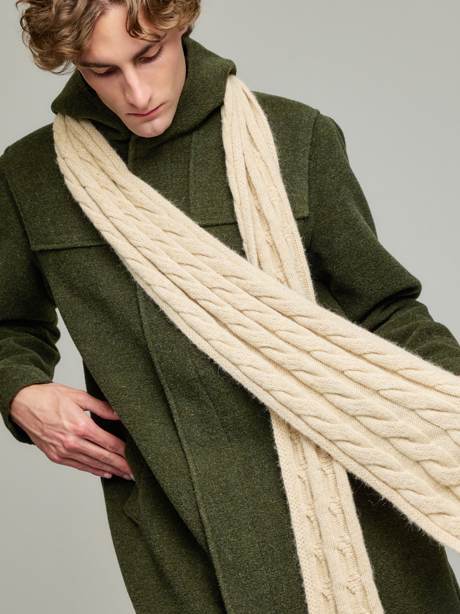 Yarela Scarf Baby Alpaca Color Beige