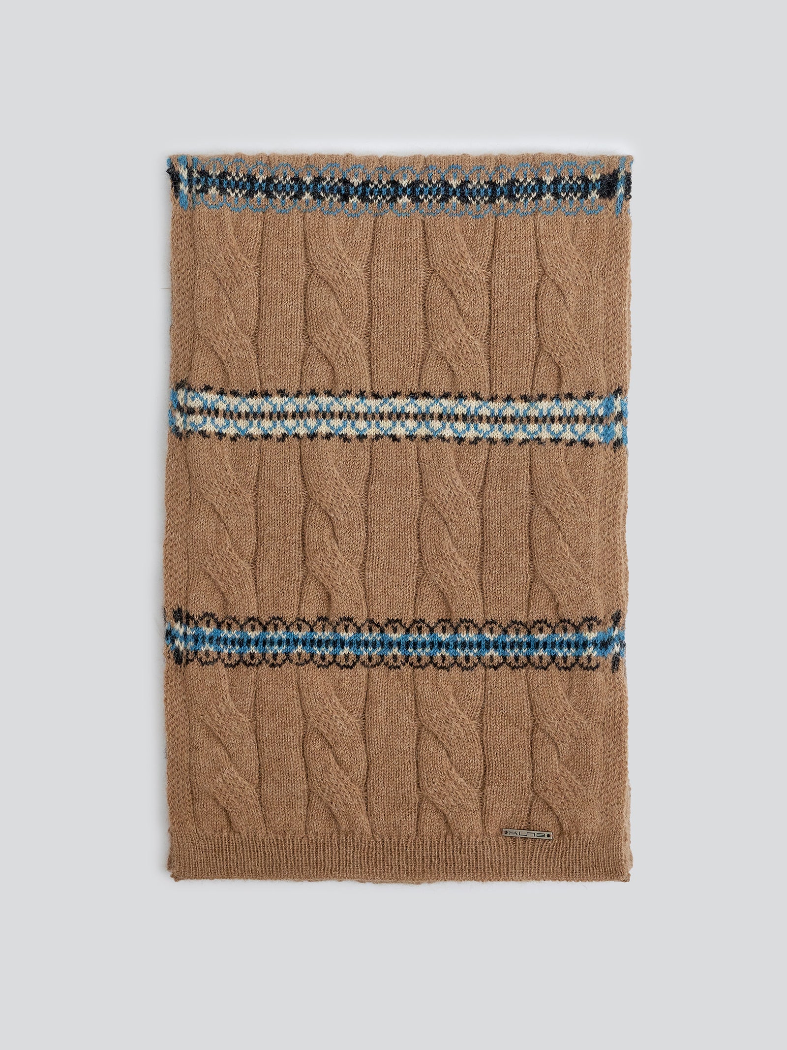 Yoke Scarf Scarf Baby Alpaca Color Camel