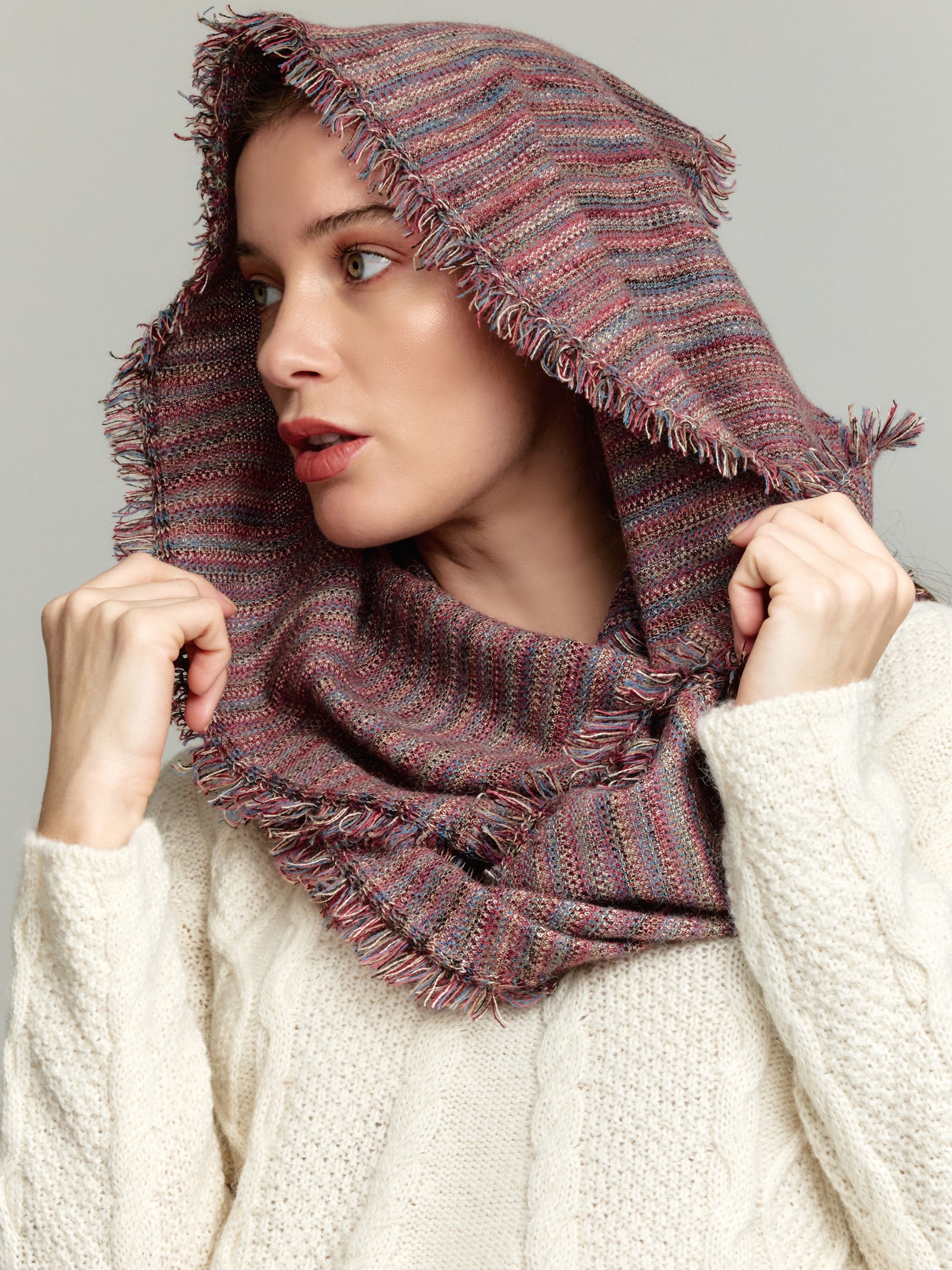 Yudith Scarf Baby Alpaca Color Red
