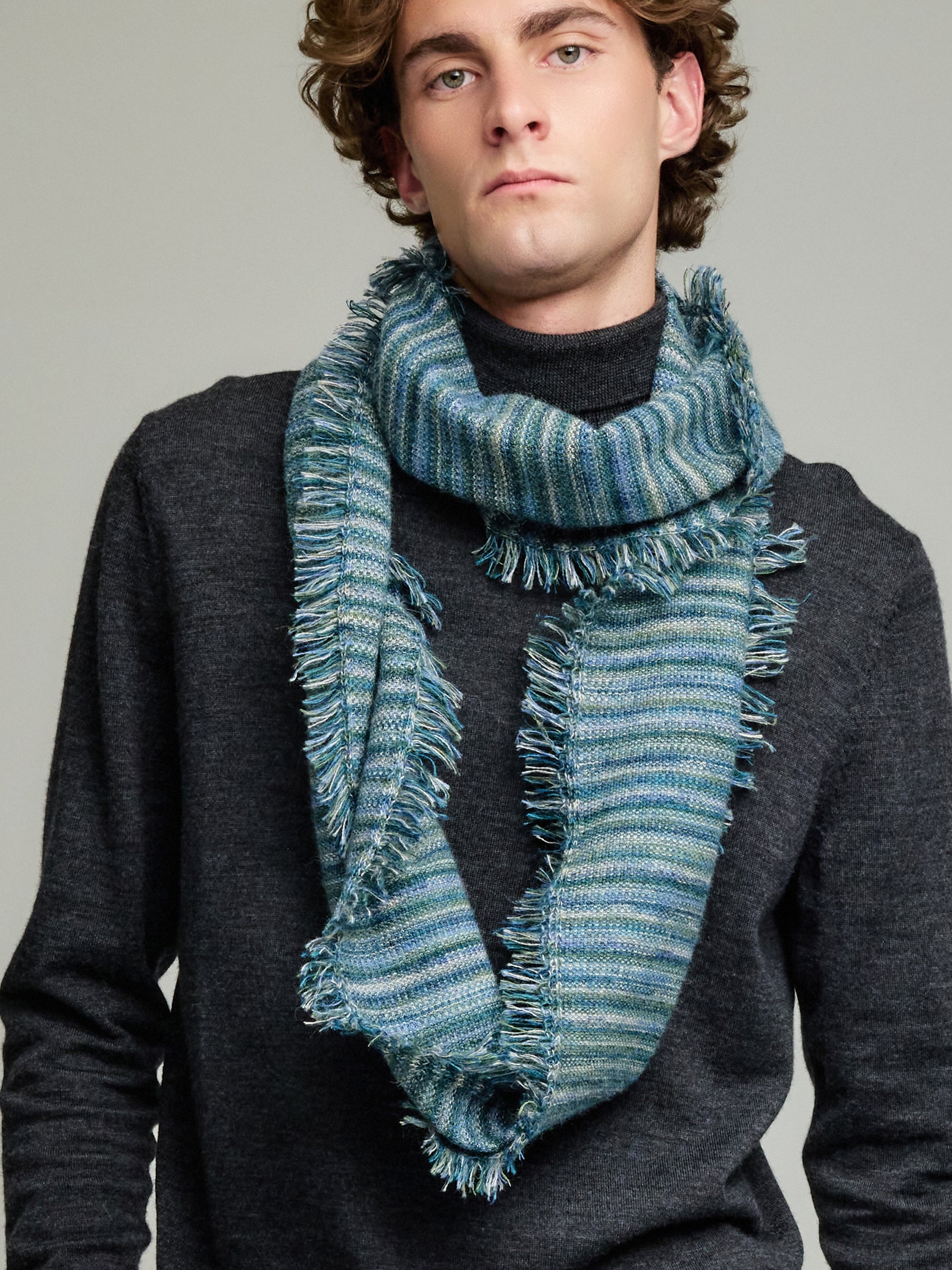 Yudith Scarf Baby Alpaca Color Green