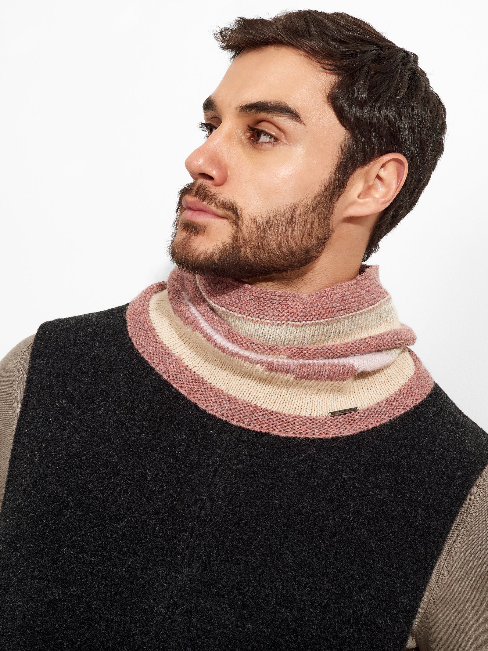 Pañuelo Zegovia de alpaca para bebé, color beige