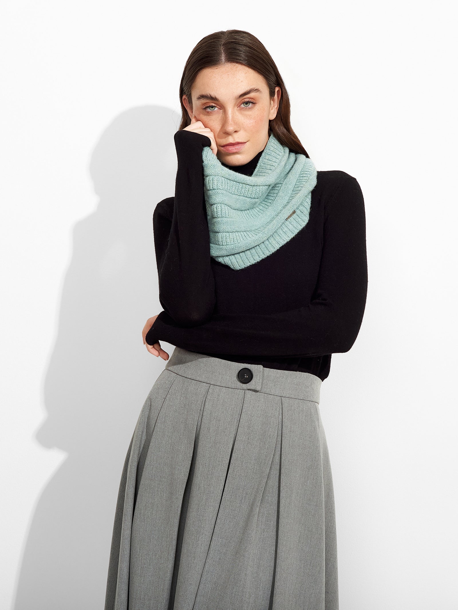 Zada Scarf Baby Alpaca Color Ligth Blue