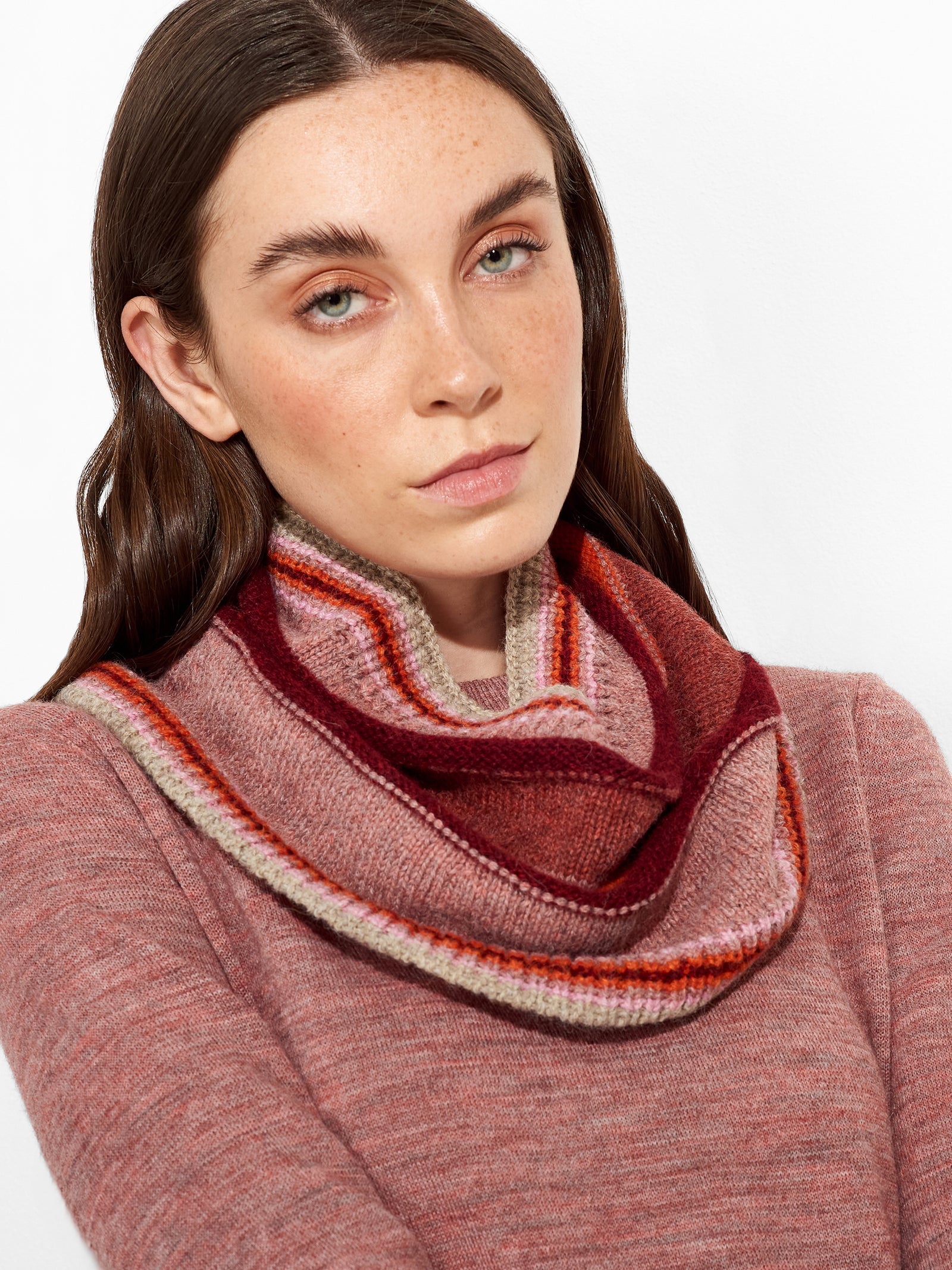 Zanni Scarf Baby Alpaca Color Pink