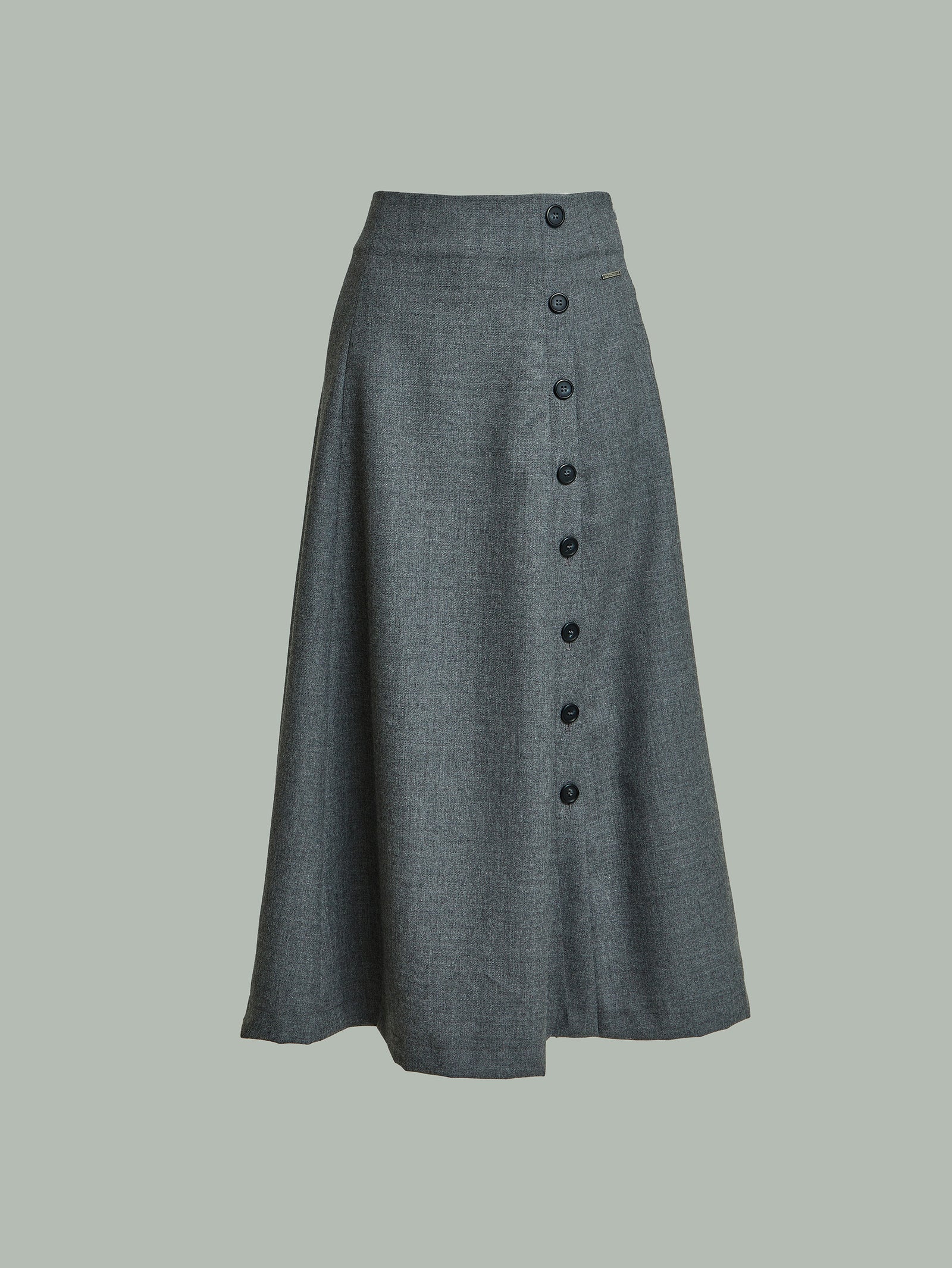 Falda Ysidro de lana color gris