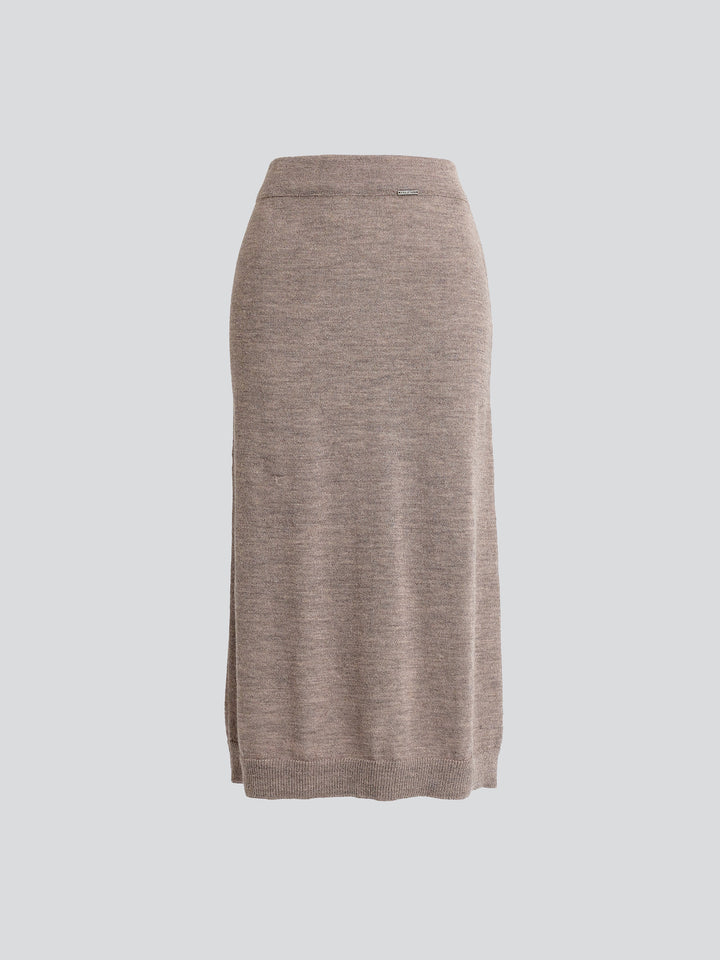 Falda Yngrid Baby Alpaca Color Beige