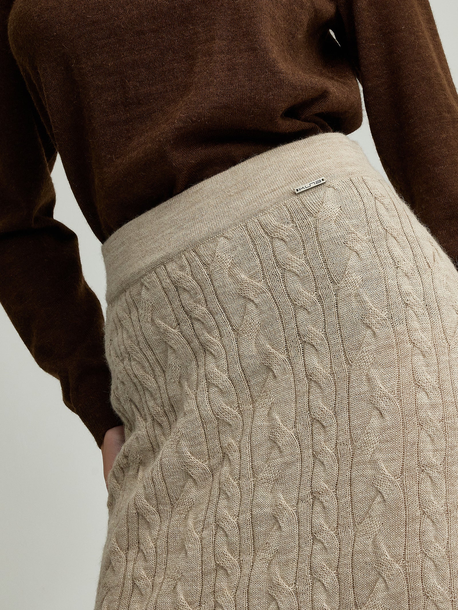 Yanina Skirt Baby Alpaca Color Beige