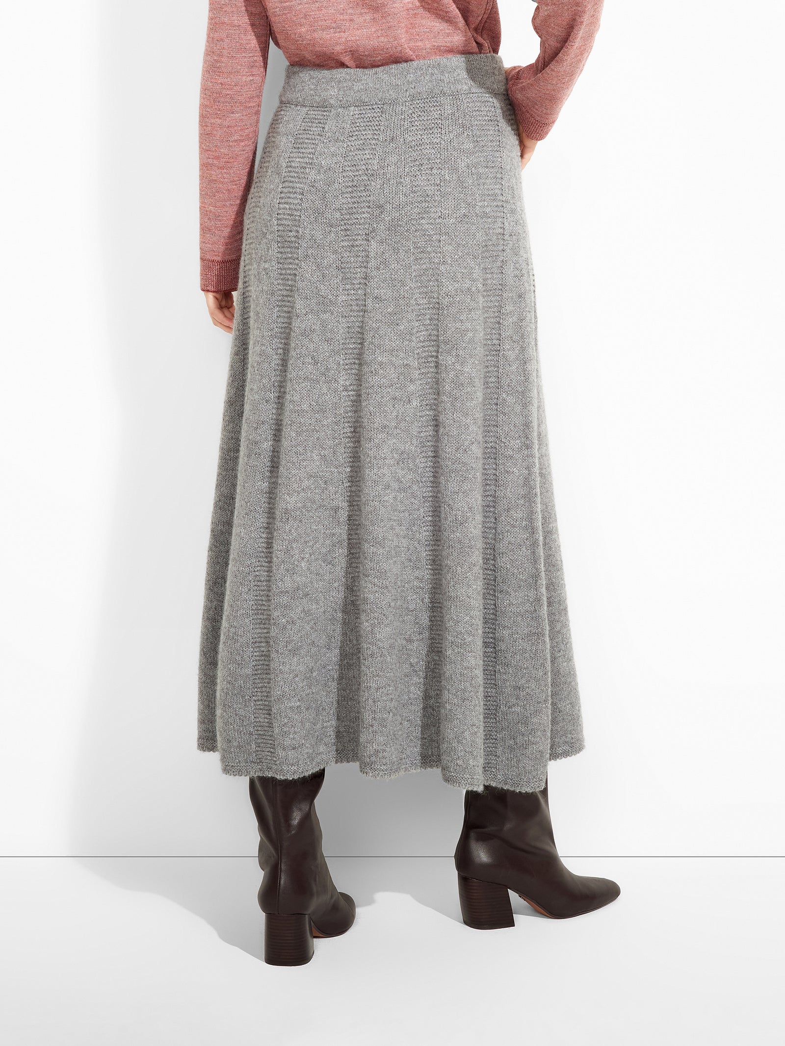 Zibilla Skirt Baby Alpaca Color Grey
