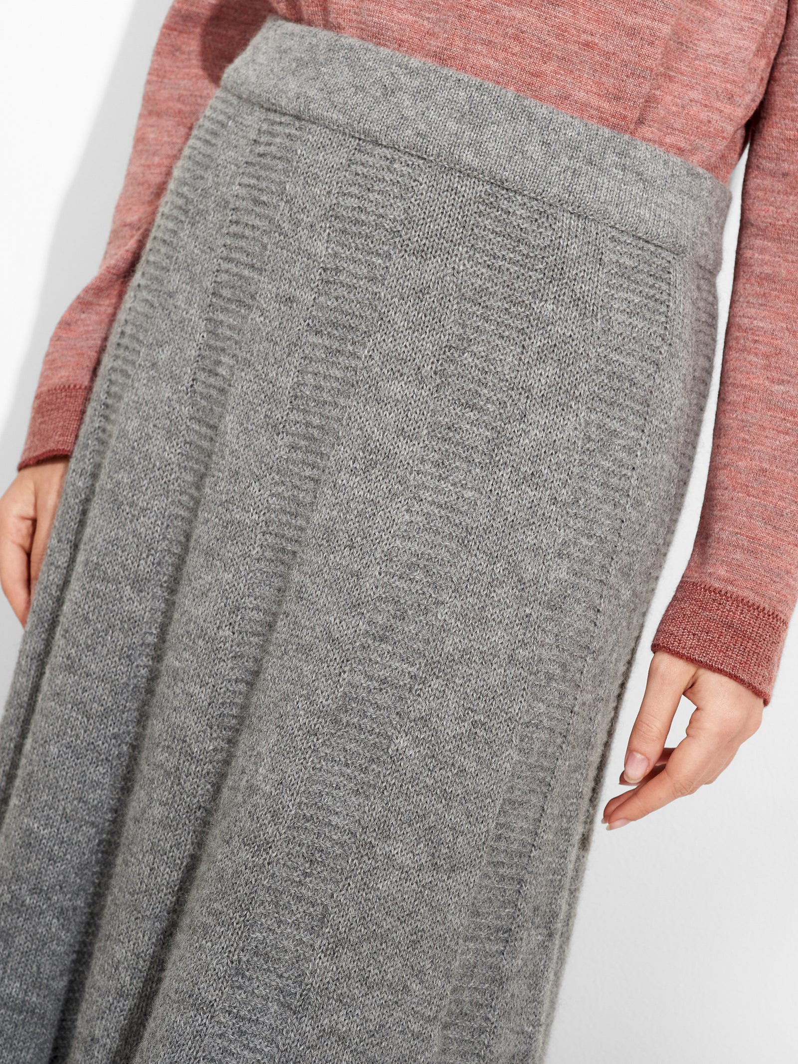 Zibilla Skirt Baby Alpaca Color Grey