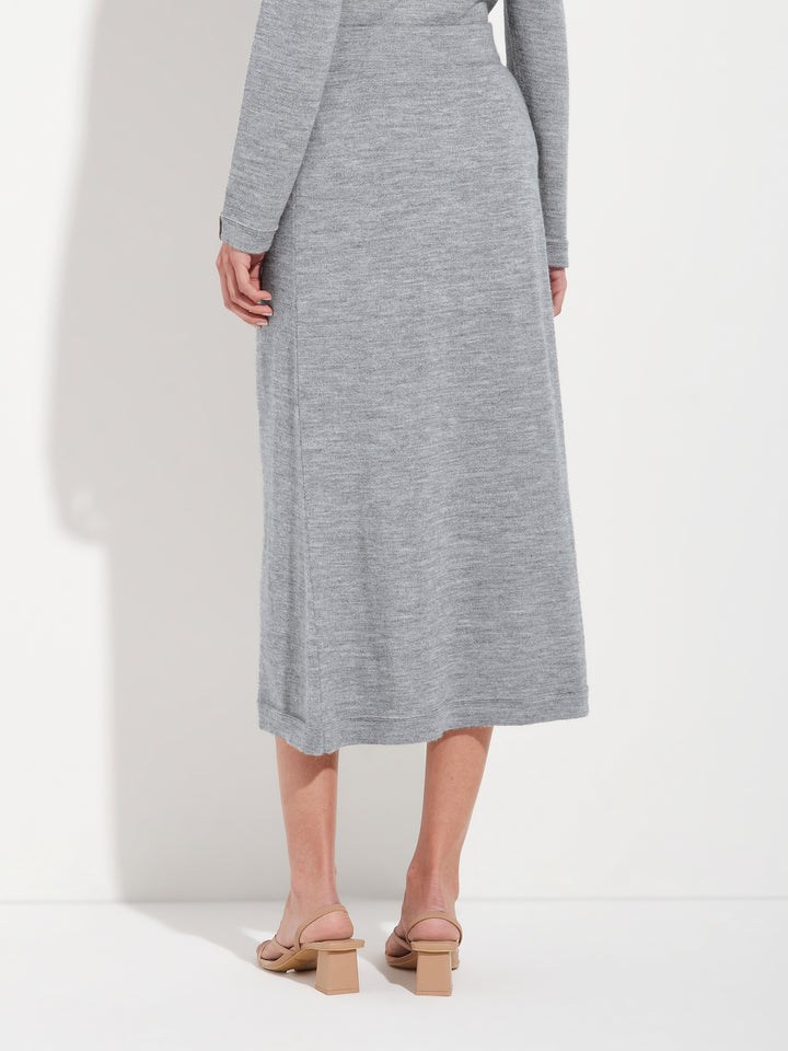 Falda Brenda Baby Alpaca Color Gris