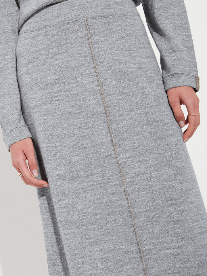 Falda Brenda Baby Alpaca Color Gris