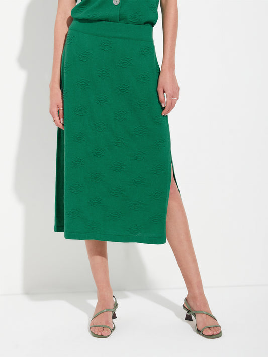 Zabeth Skirt Skirt Cotton Color Green