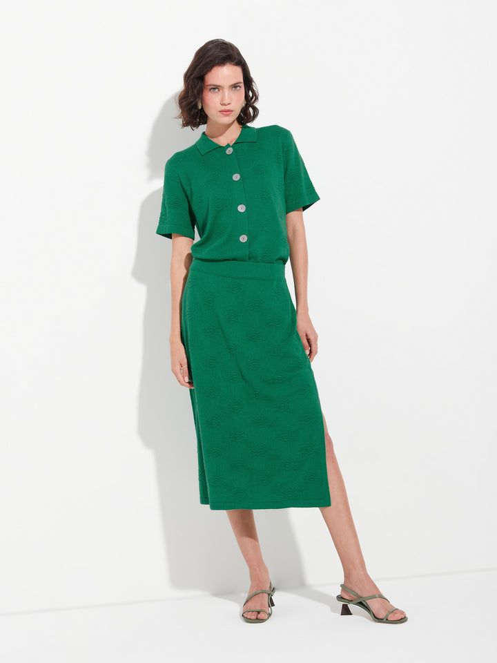 Falda Zabeth Falda Algodón Color Verde