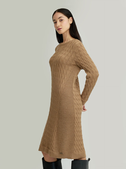 Yggy Dress Baby Alpaca Color Camel