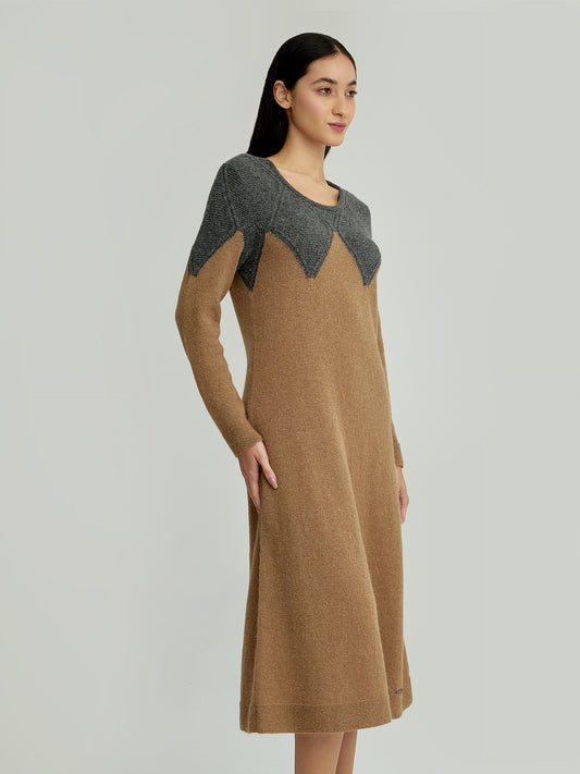 Yelissa Dress Baby Alpaca Color Camel