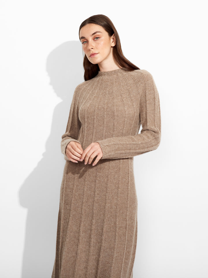 Vestido Zephir Baby Alpaca Color Marrón