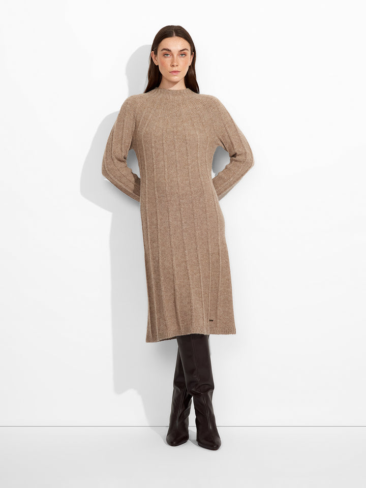 Vestido Zephir Baby Alpaca Color Marrón