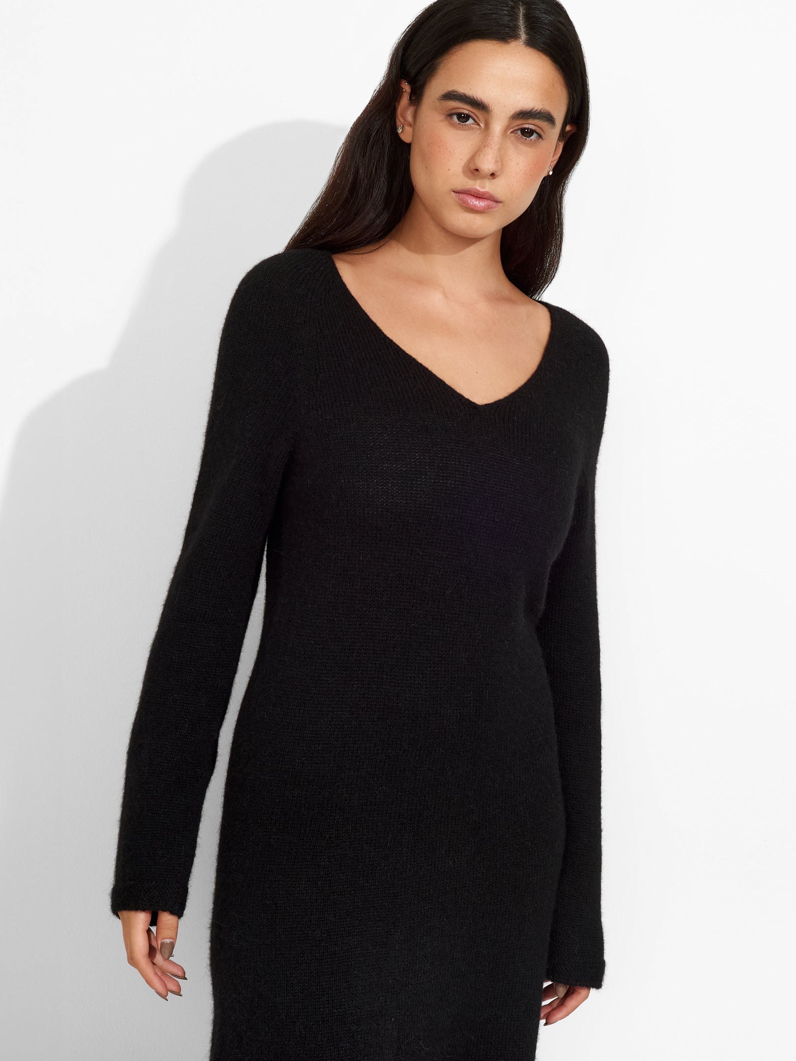 Zafina Dress Baby Alpaca Color Black