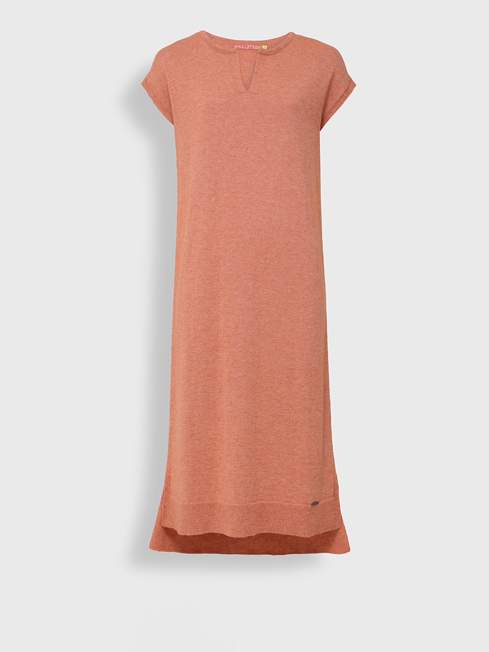 Uresti Vestido de algodón color naranja