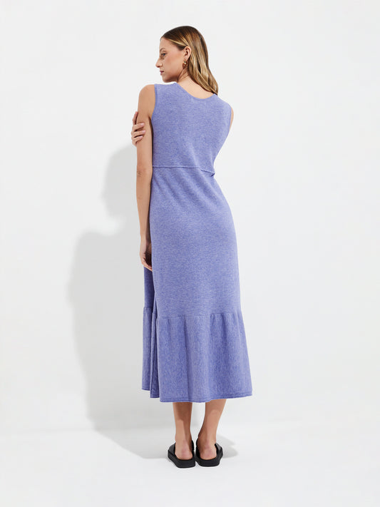 Yingyang Dress Cotton Color Blue