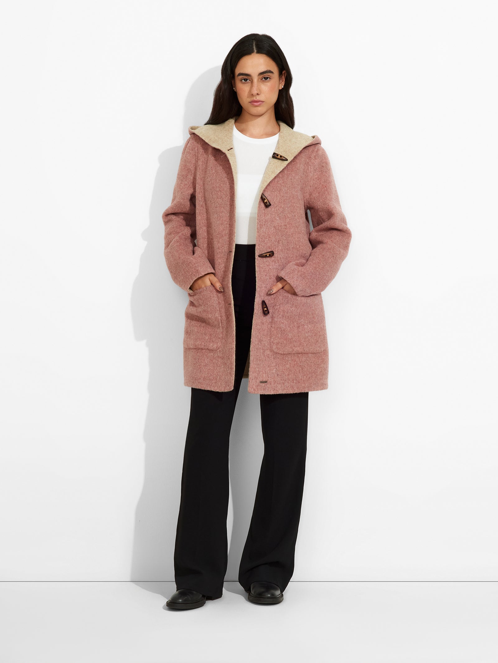 Alaia Coat Baby Alpaca Color Pink