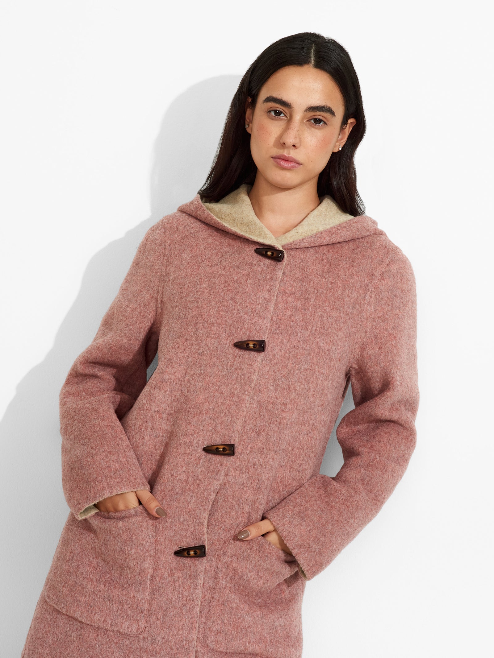 Alaia Coat Baby Alpaca Color Pink