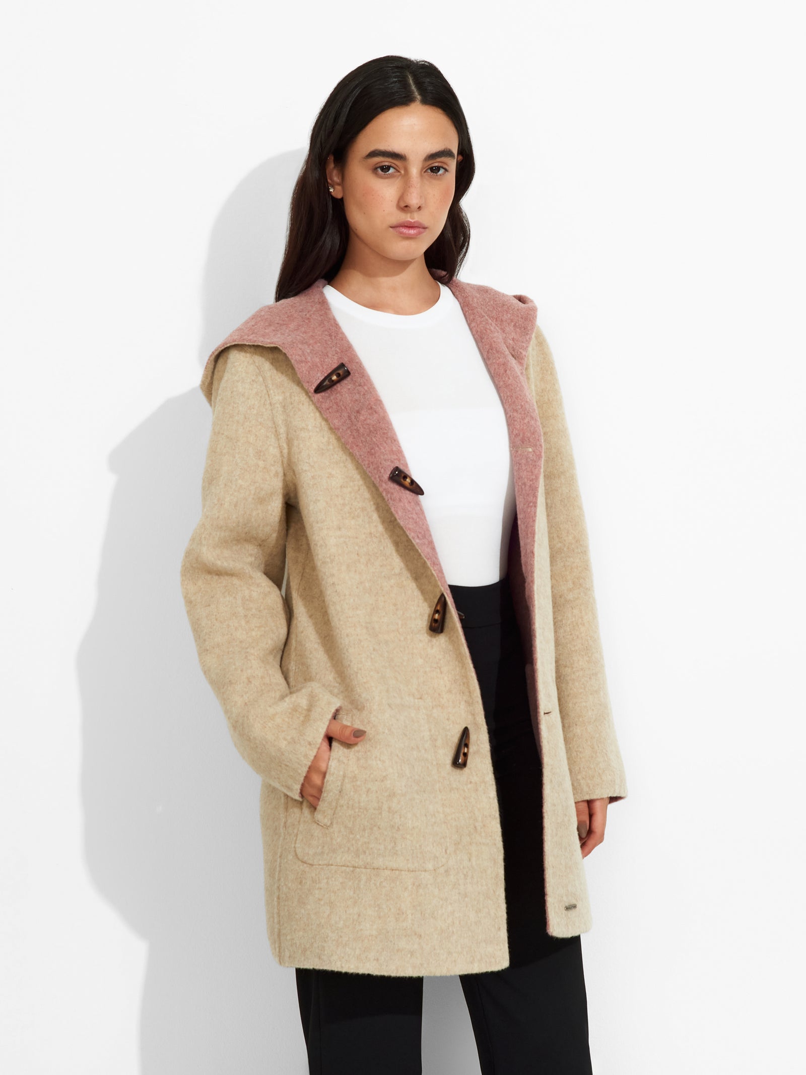 Alaia Coat Baby Alpaca Color Pink