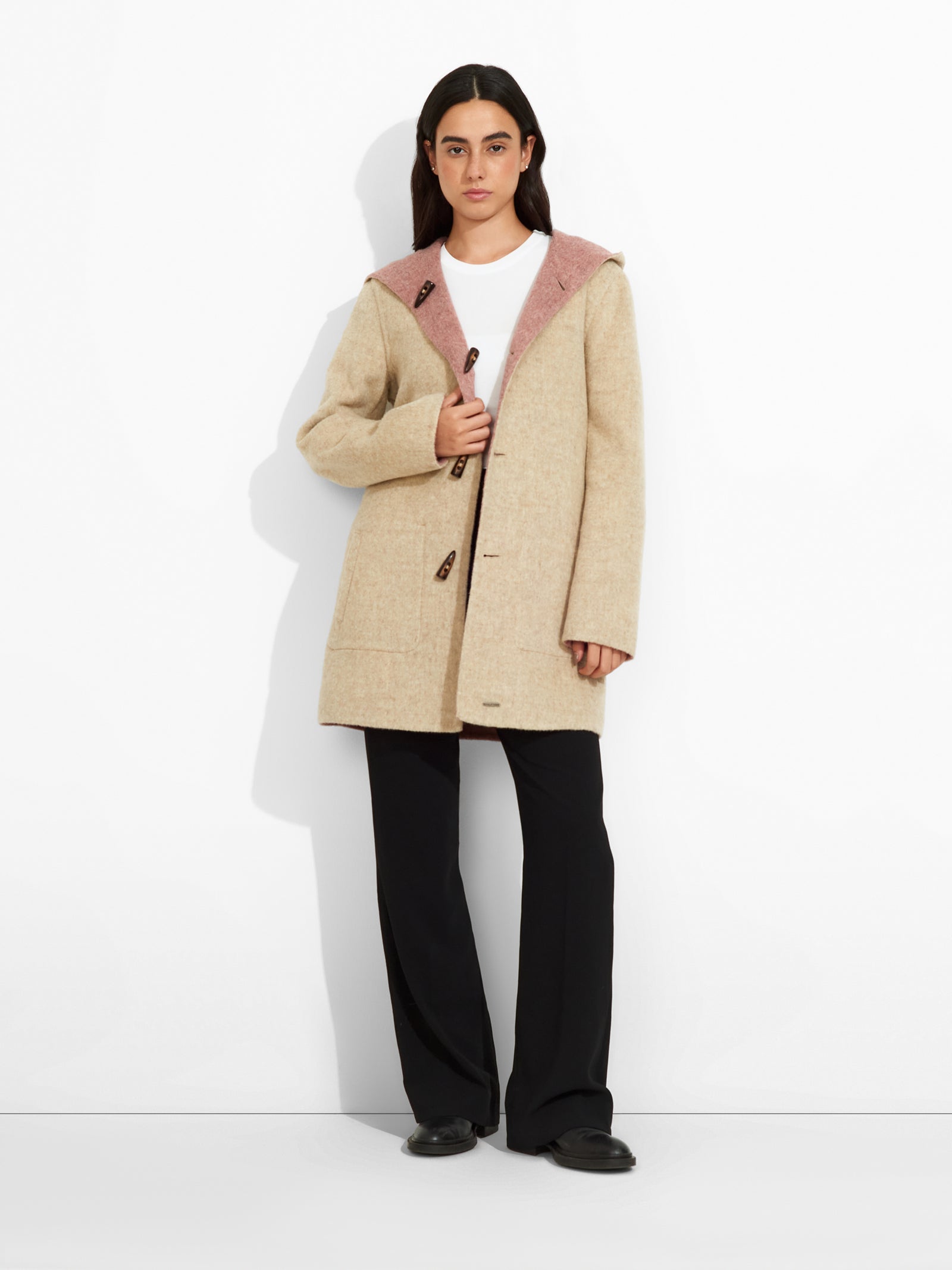 Alaia Coat Baby Alpaca Color Pink