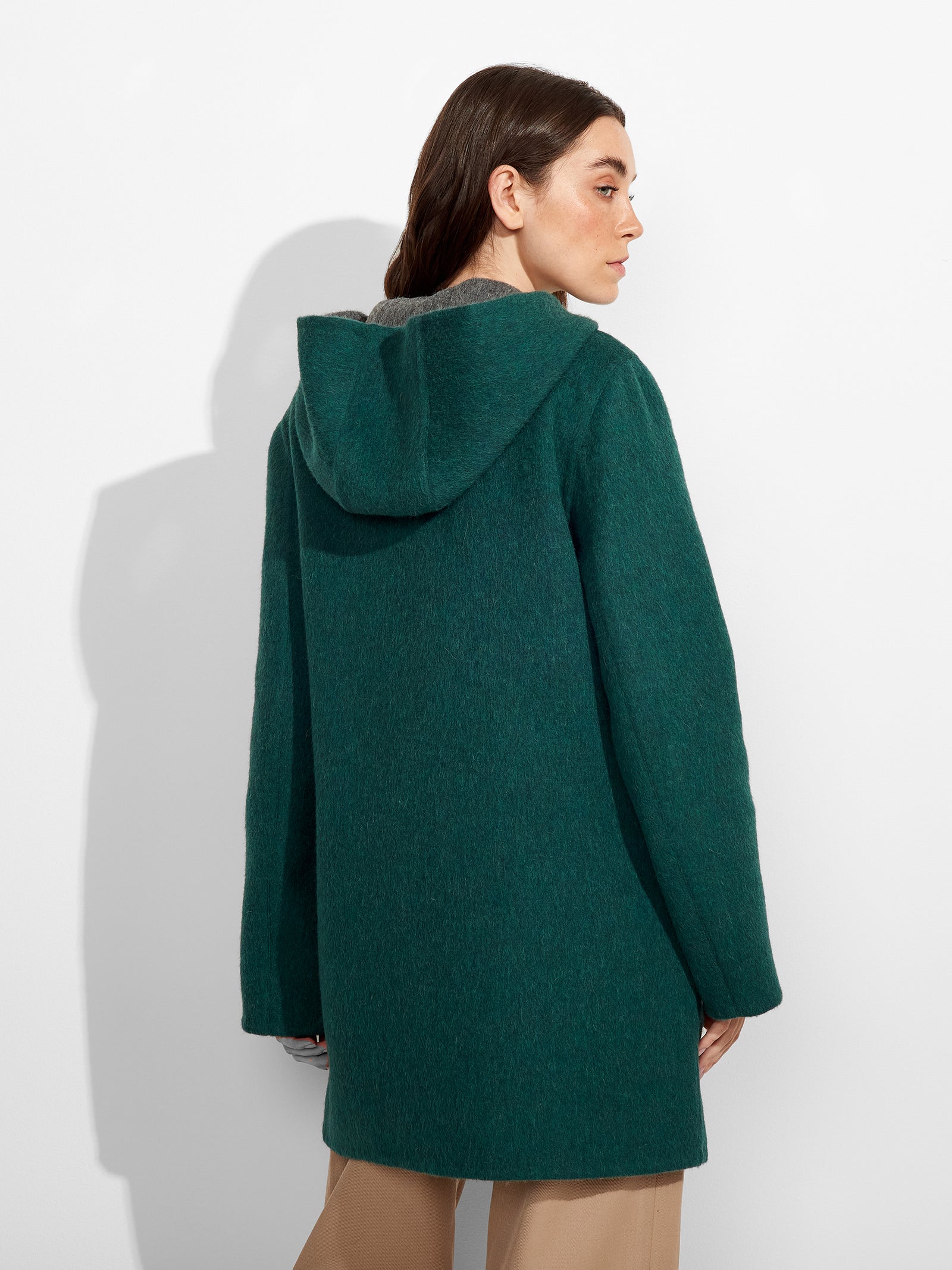 Alaia Coat Baby Alpaca Color Green