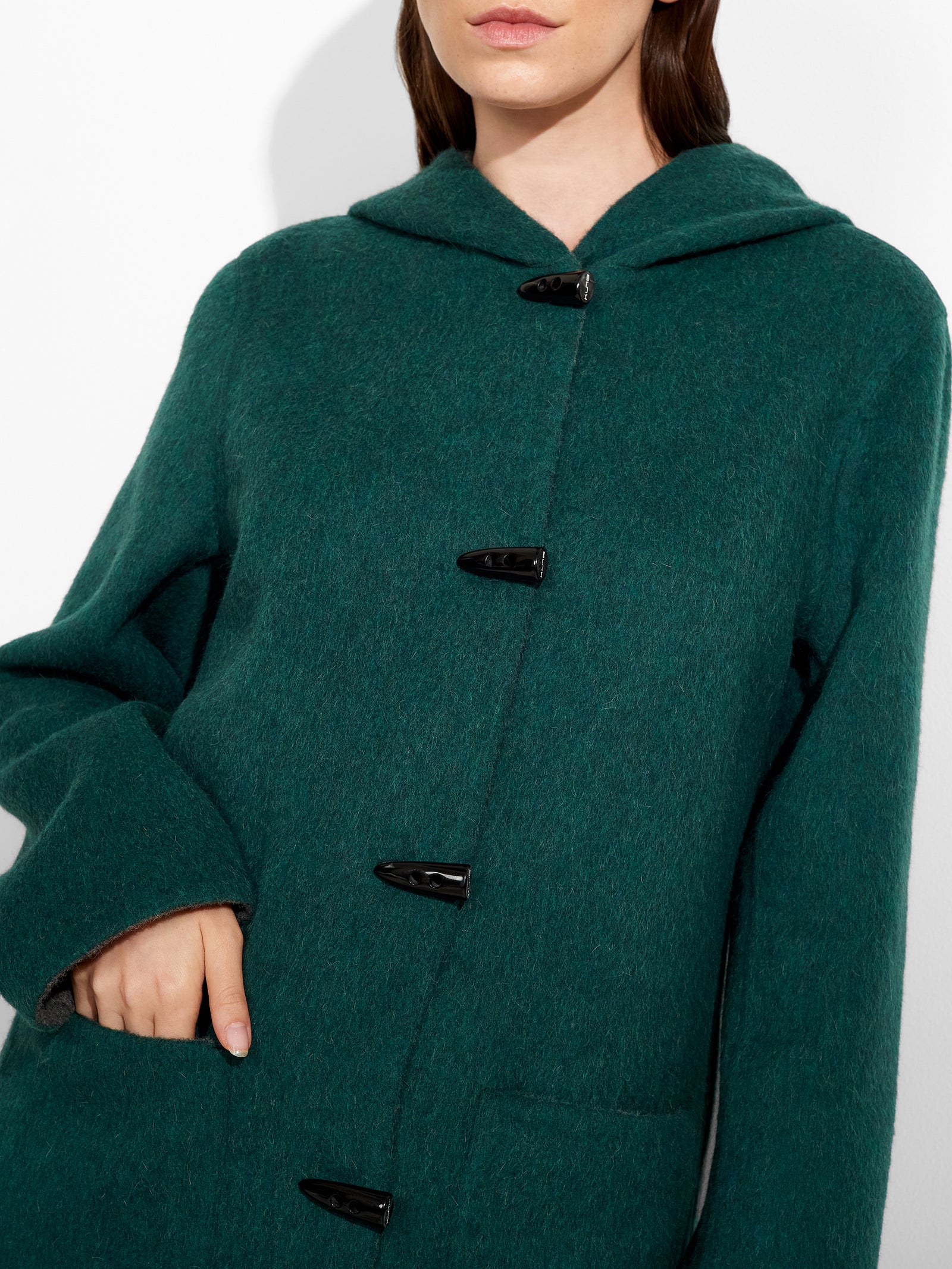 Alaia Coat Baby Alpaca Color Green