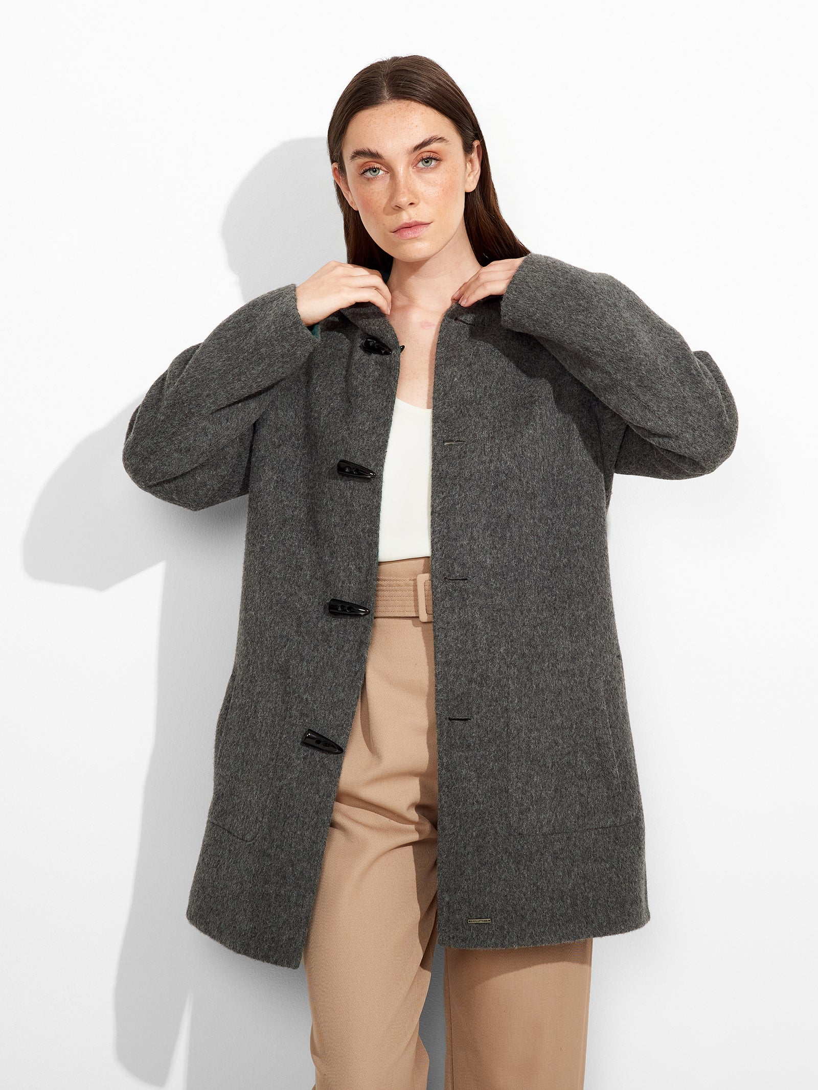 Alaia Coat Baby Alpaca Color Green