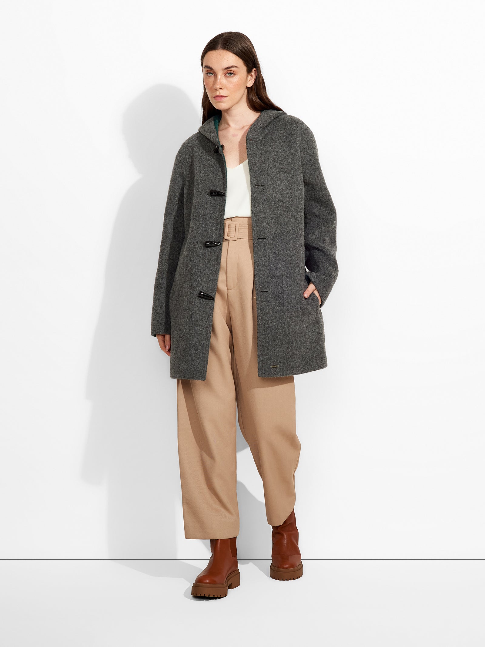 Alaia Coat Baby Alpaca Color Green