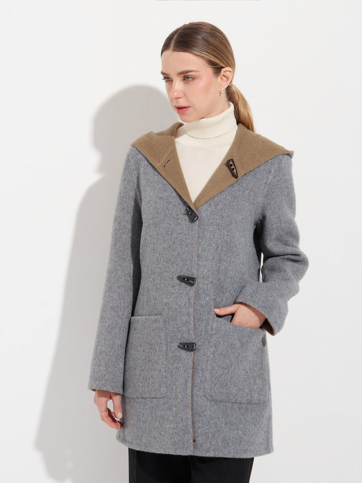 Abrigo Alaia Alpaca Baby Color Gris