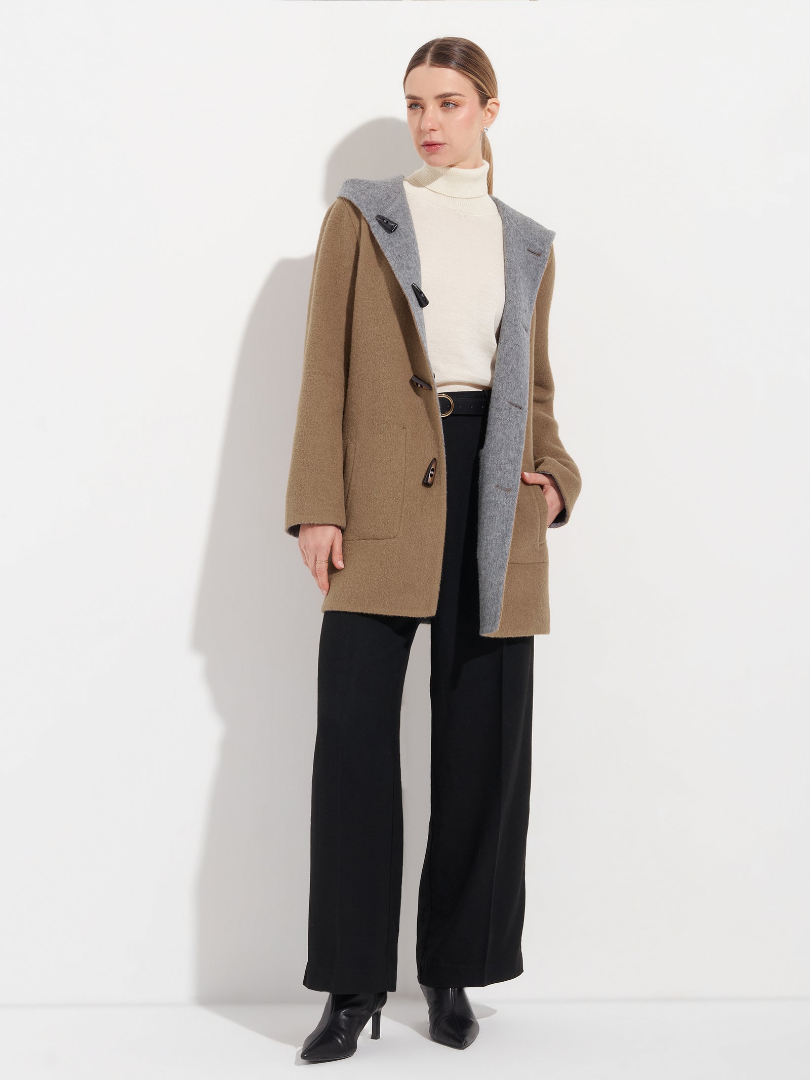 Alaia Coat Baby Alpaca Color Grey