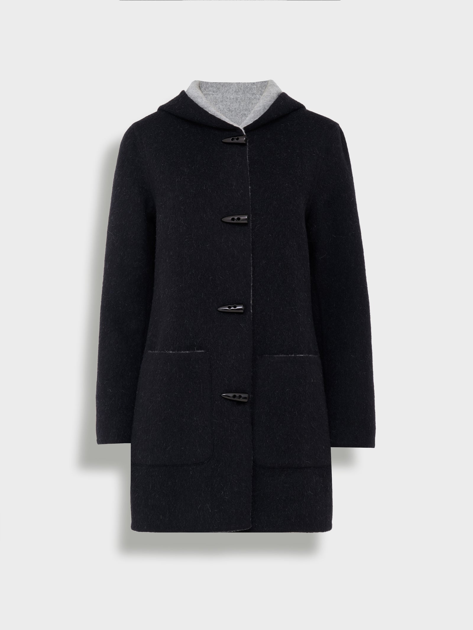 Alaia Coat Baby Alpaca Color Black