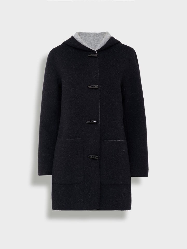 Abrigo Alaia Alpaca Baby Color Negro