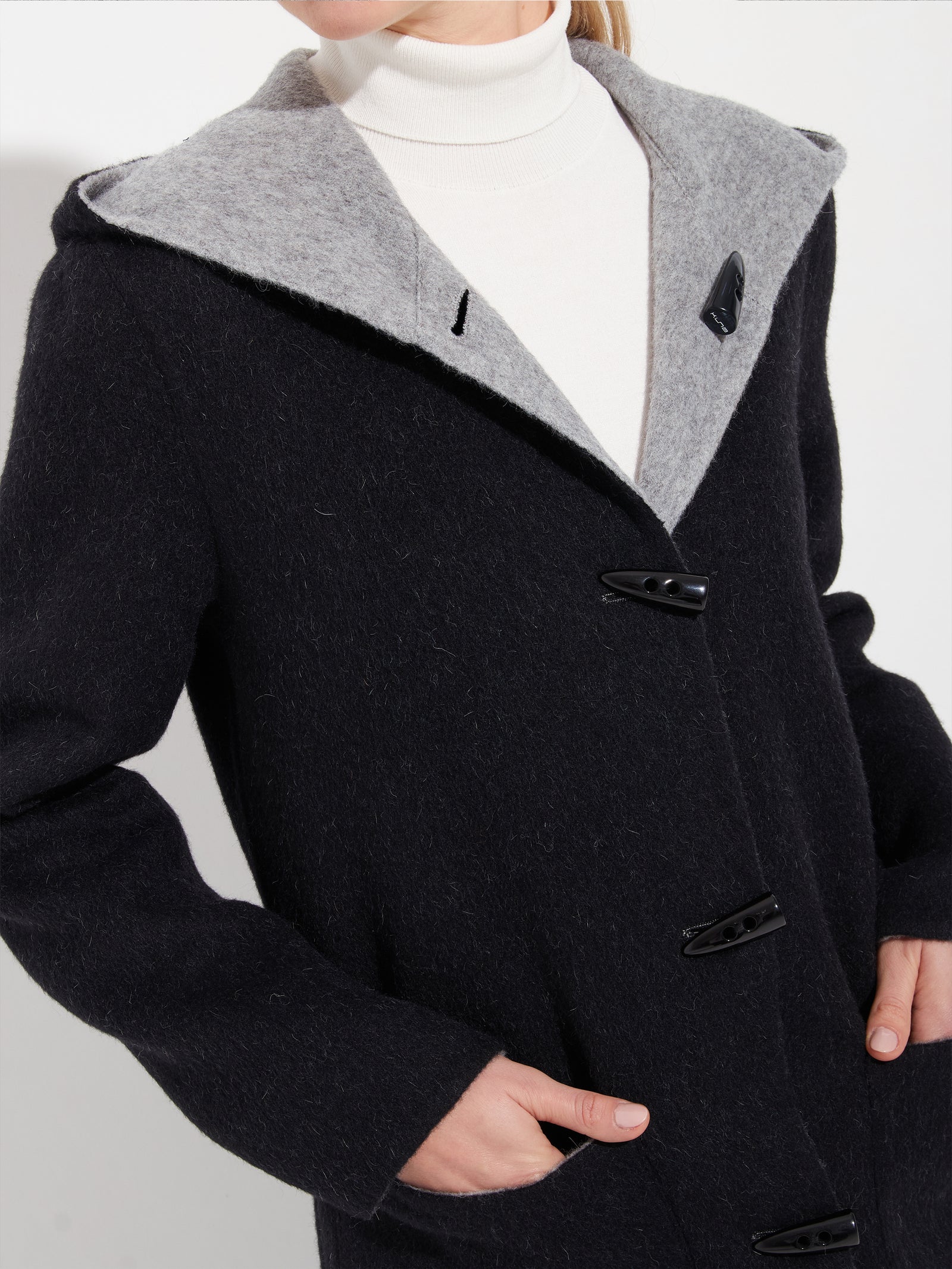 Alaia Coat Baby Alpaca Color Black