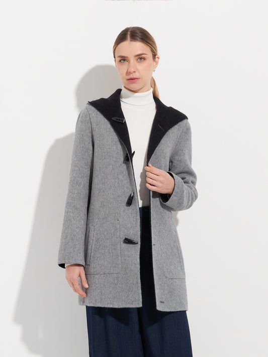 Alaia Coat Baby Alpaca Color Black