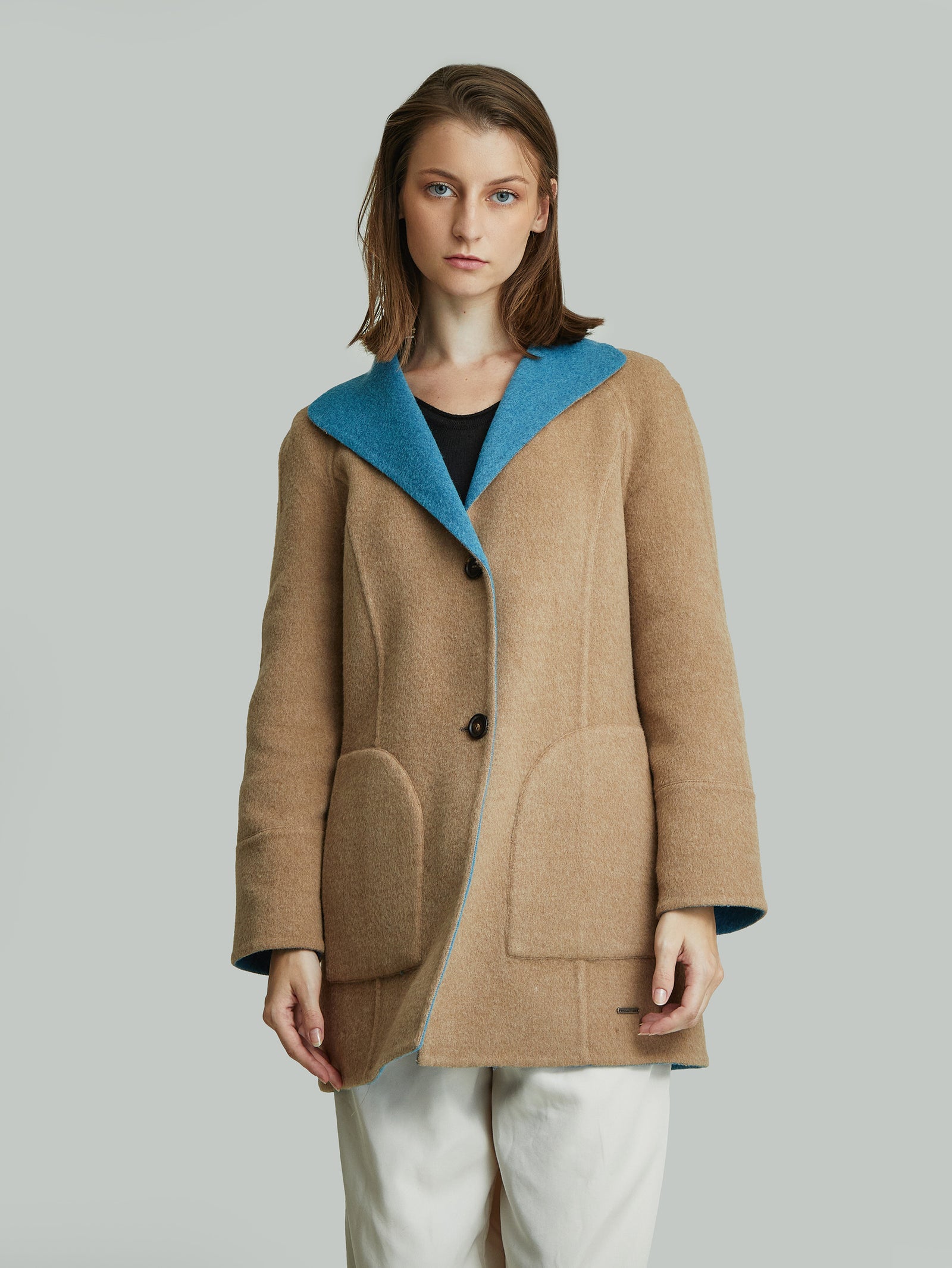 Yuriel Coat Baby Alpaca Color Camel