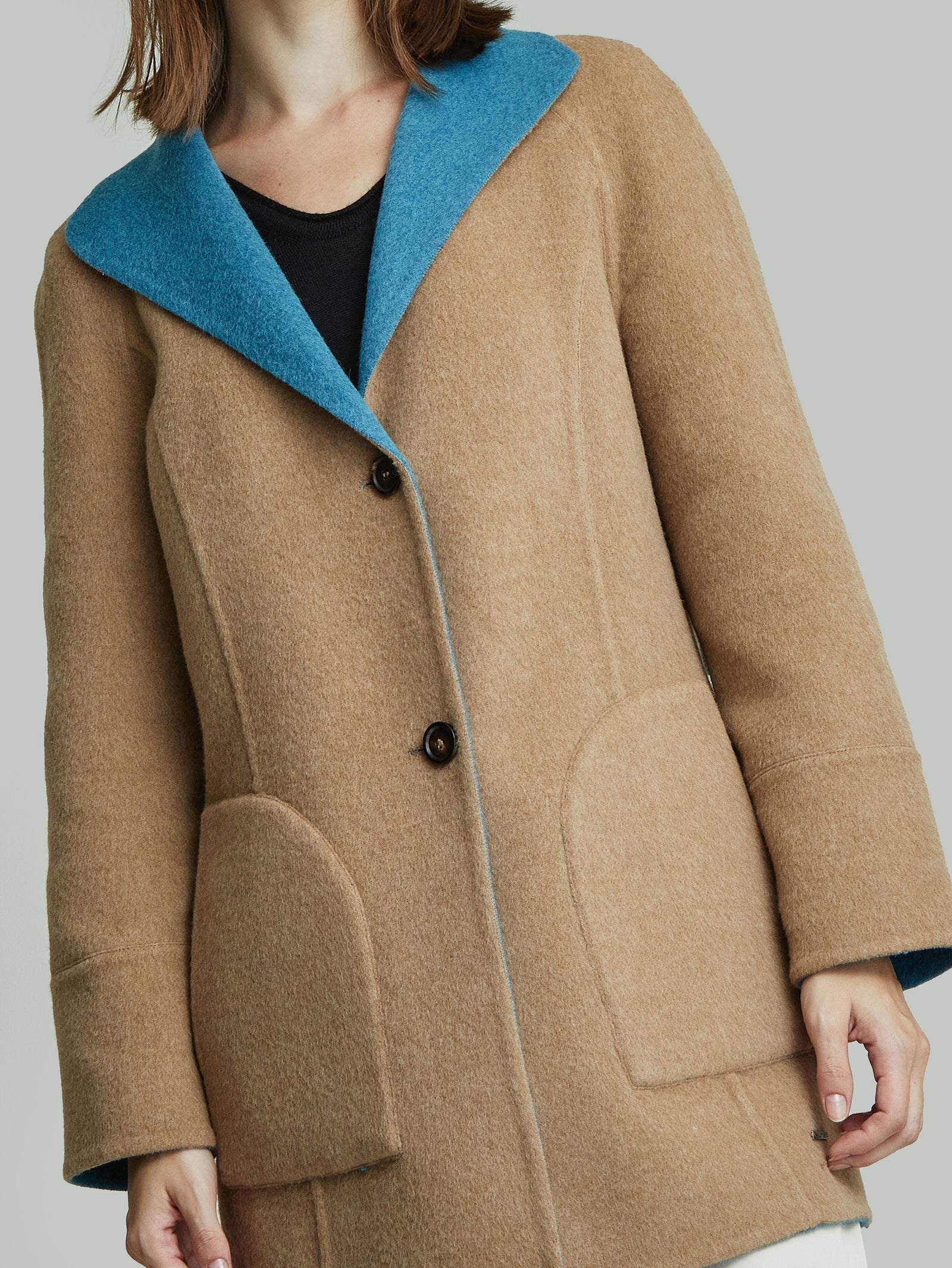 Yuriel Coat Baby Alpaca Color Camel