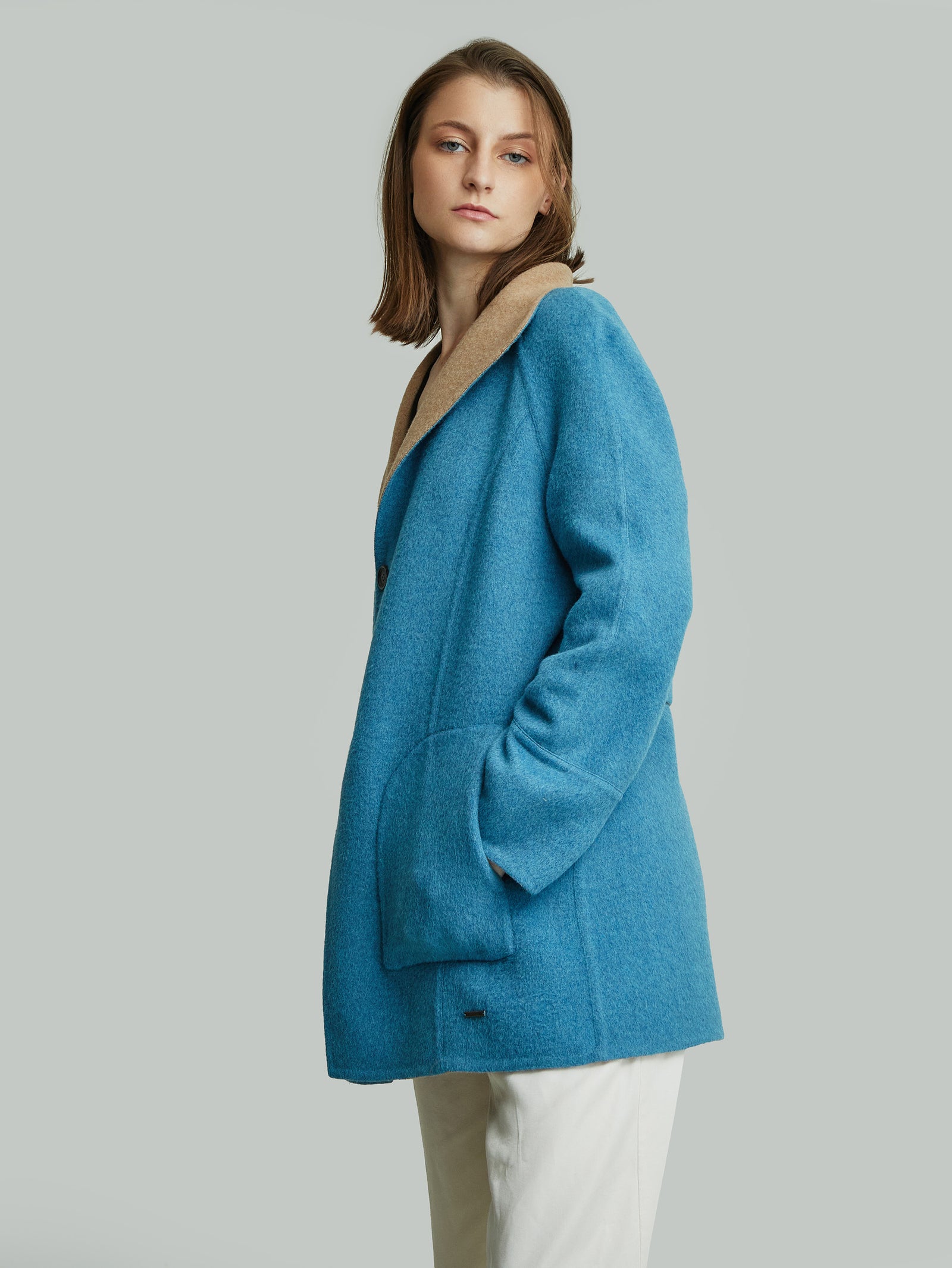 Yuriel Coat Baby Alpaca Color Camel