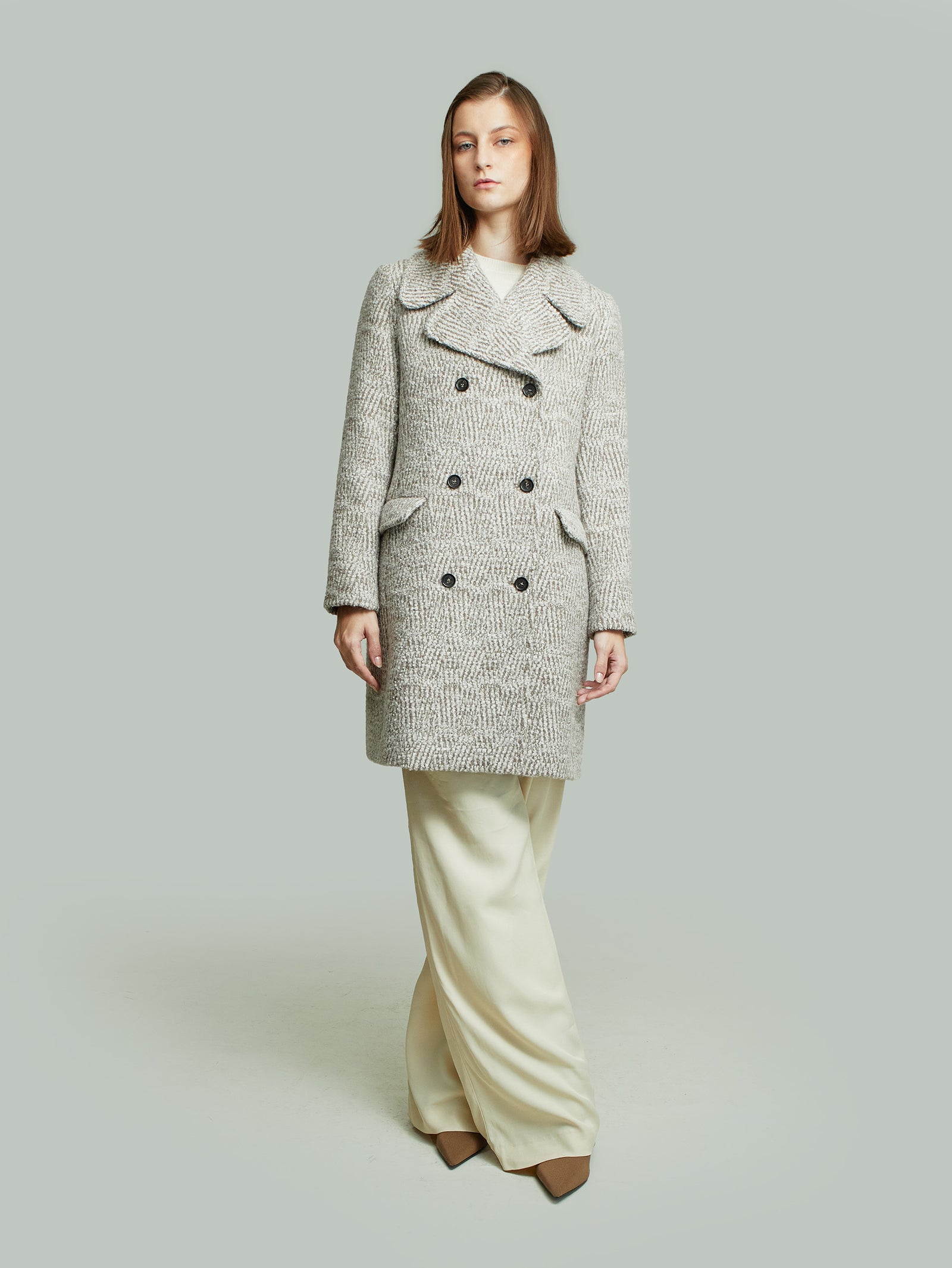 Yovana Coat Baby Alpaca Color Beige