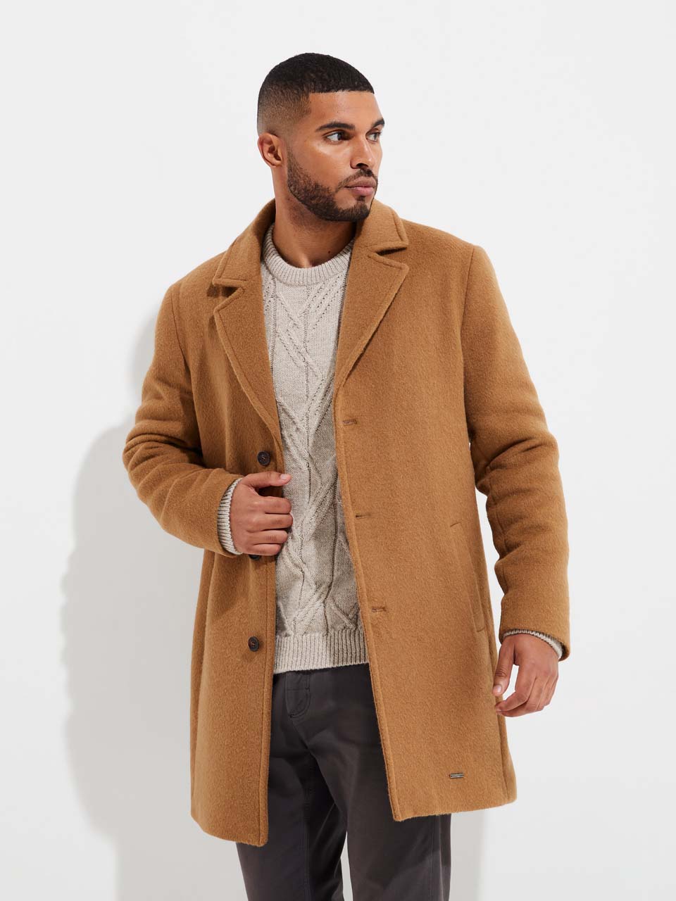 Ydalgo Coat Baby Alpaca Color Brown