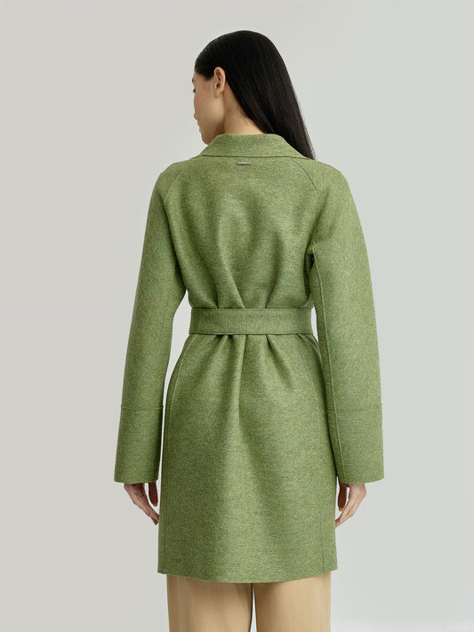 Yrene Coat Alpaca Color Green