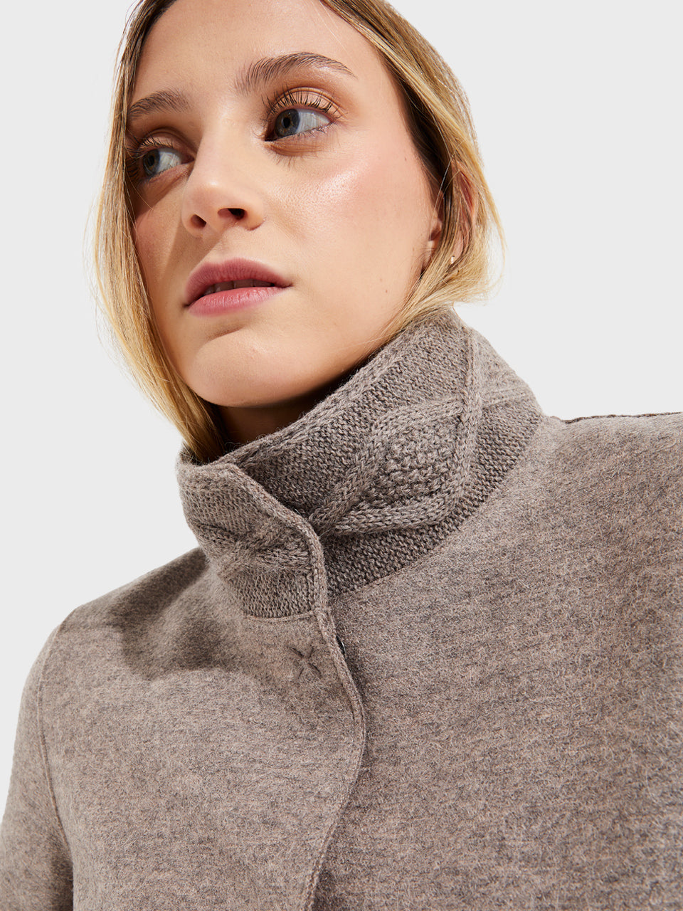 Yoko Coat Alpaca Color Beige