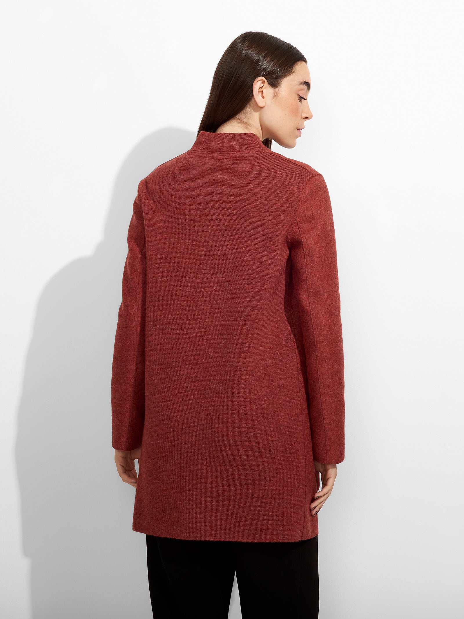 Zybil Coat Alpaca Color Red